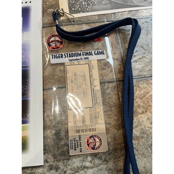 Vtg Sep. 27, 1999 Lot Of 6 Items The Final Game Detroit Tigers Tiger Stadium New - Picture 8 of 8